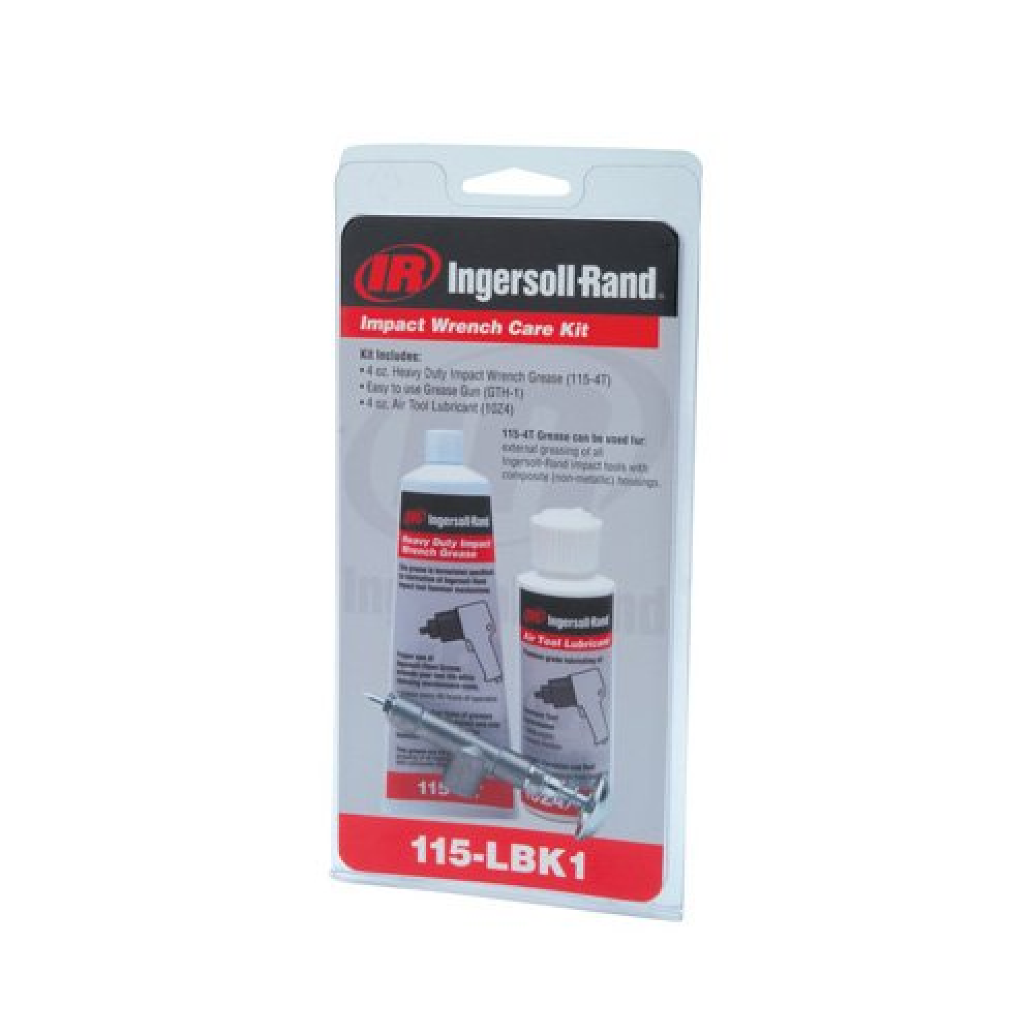 Ingersoll Rand 115LBK1 Air Tool Grease Gun Lube Kit for Composite Guns